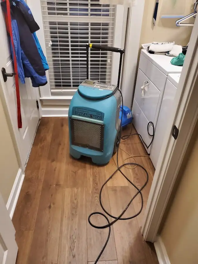 Commercial dehumidifier deployed for Flood Damage Cleanup in Imperial
