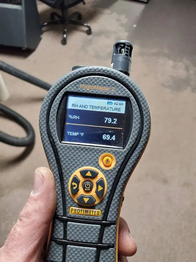 Moisture meter humidity assessment for Fire & Smoke Damage Restoration in Imperial